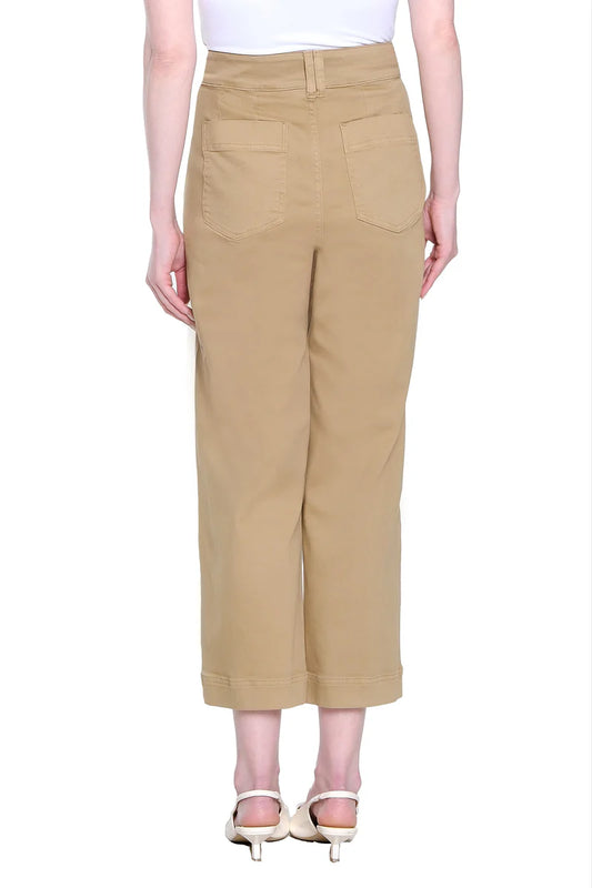Tru Luxe Twill Crop Pant - Bronze