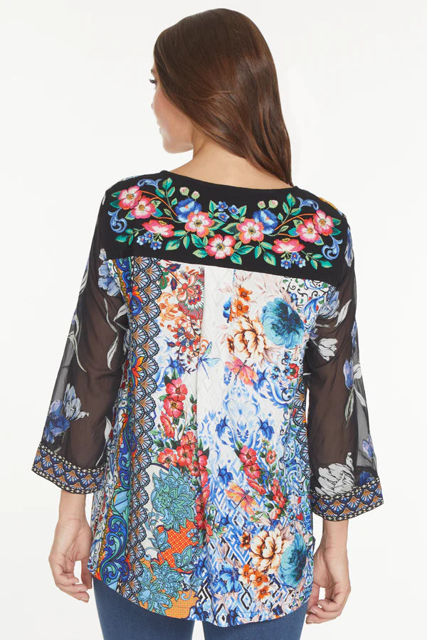 Tassel Tunic- Colorful Floral