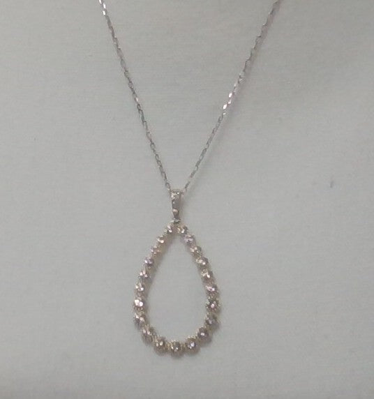 Shiny Tear Drop Necklace