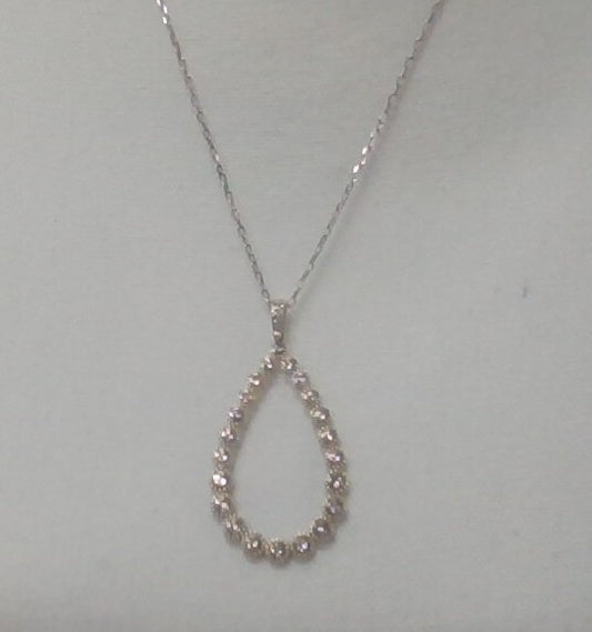 Shiny Tear Drop Necklace