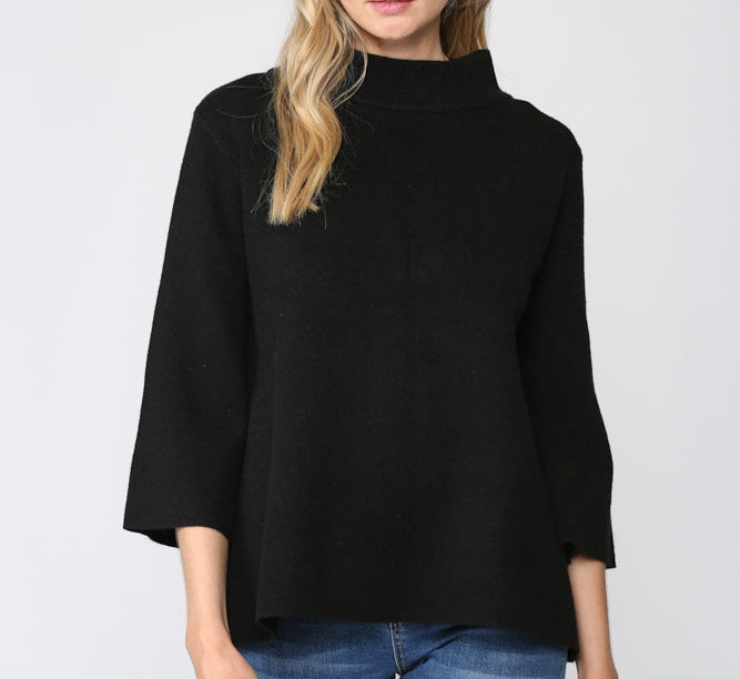 Mock Neck Swing Top