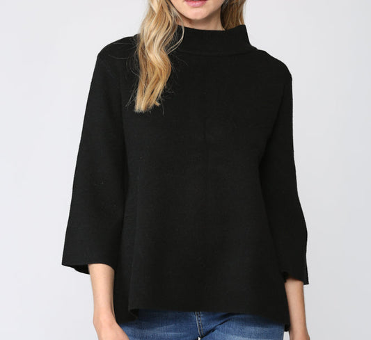 Mock Neck Swing Top