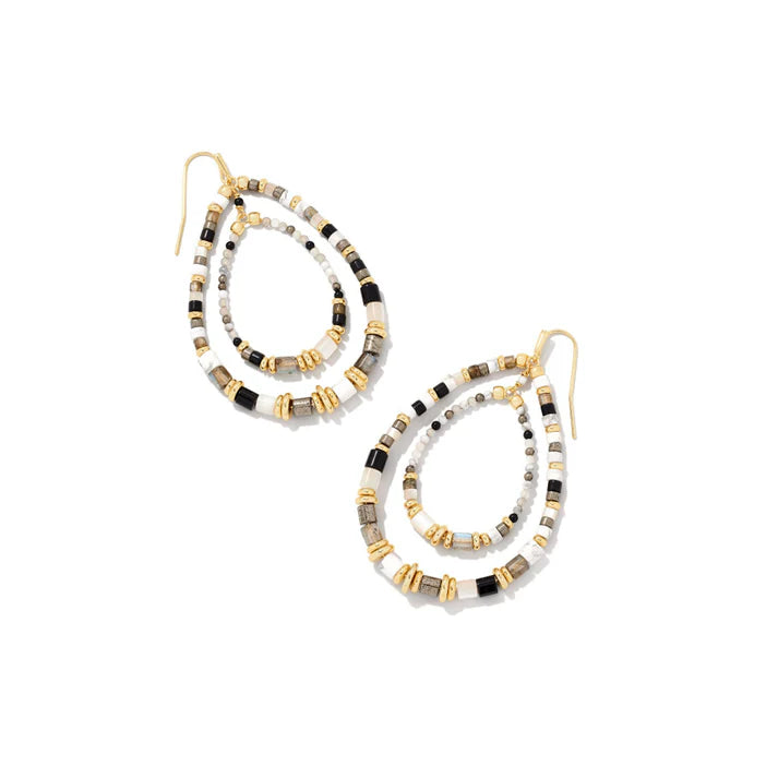 Bree Open Frame Earrings - Neutral Mix