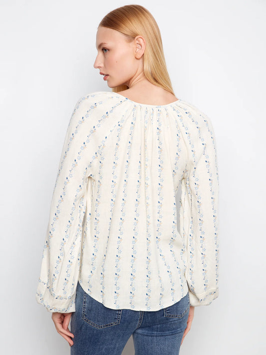 Petaline V-neck Top