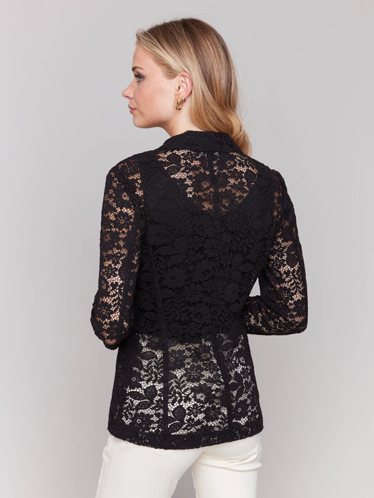Woman's Elegant Lace Blazer ~ C6360-228C