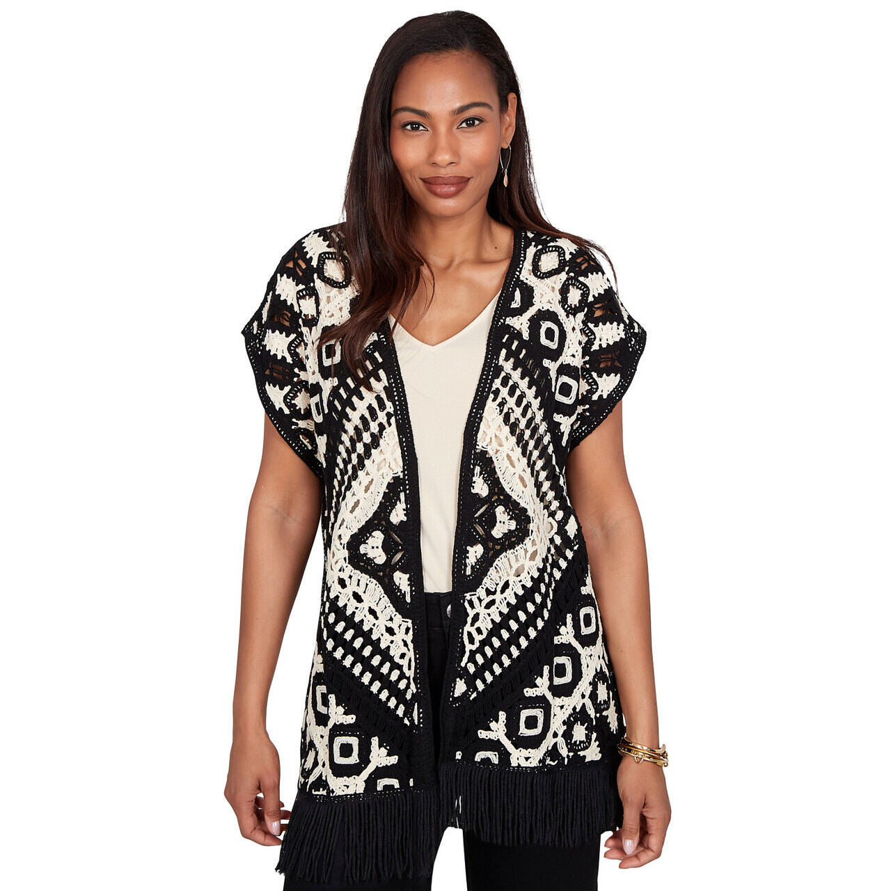 Medallion Crochet Cardigan