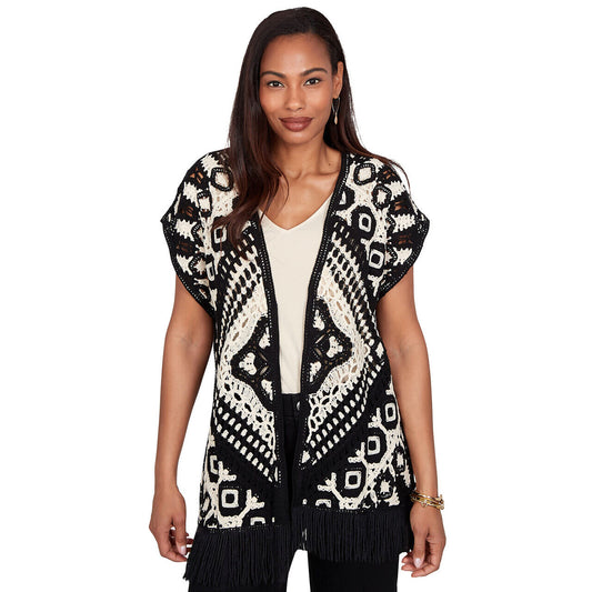 Medallion Crochet Cardigan