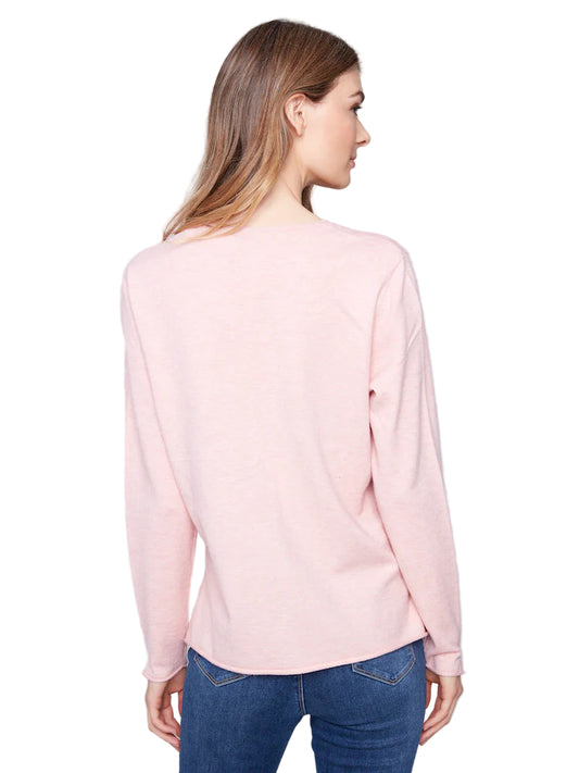 Charlie B Basic Long Sleeve V-Neck