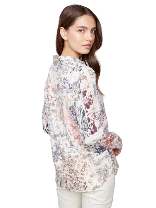 Charlie B Printed Button-Up Shirt - Frame