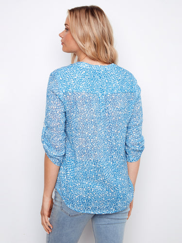 Blue Bloom Blouse