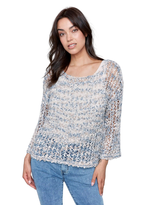 Charlie B Tape Yarn Sweater - Denim