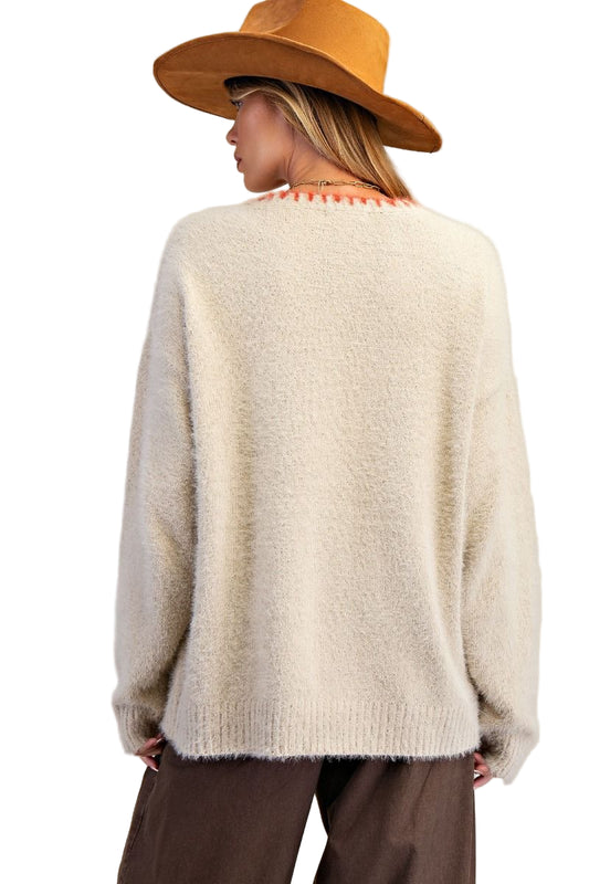 HORSESHOES GRAPHIC FRONT SWEATER