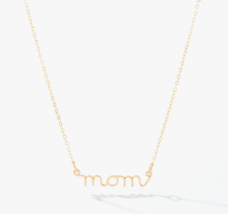 Mom Necklace - Gold