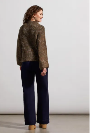 Knitted Tribal Sweater- Olive