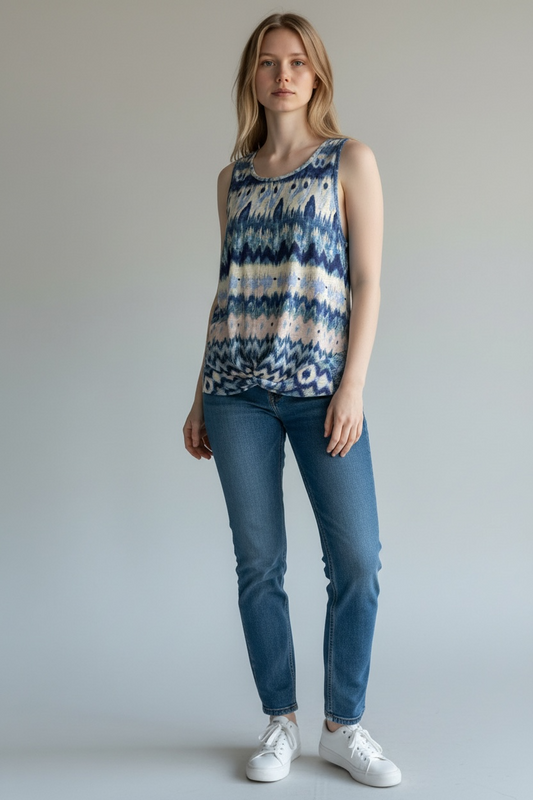 Ladies Printed Riptide Tank ~ C1365Q-075B