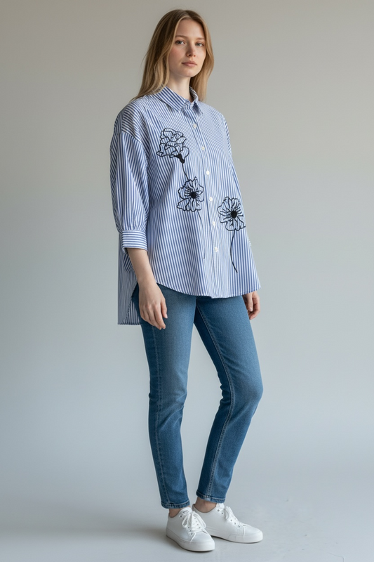 Shanna Floral Blouse ~ C4594A-200C