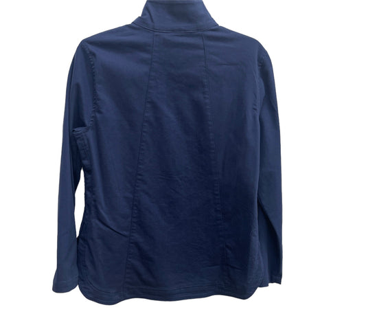 Soft hand Twill Stand Collar Zip Front Jacket