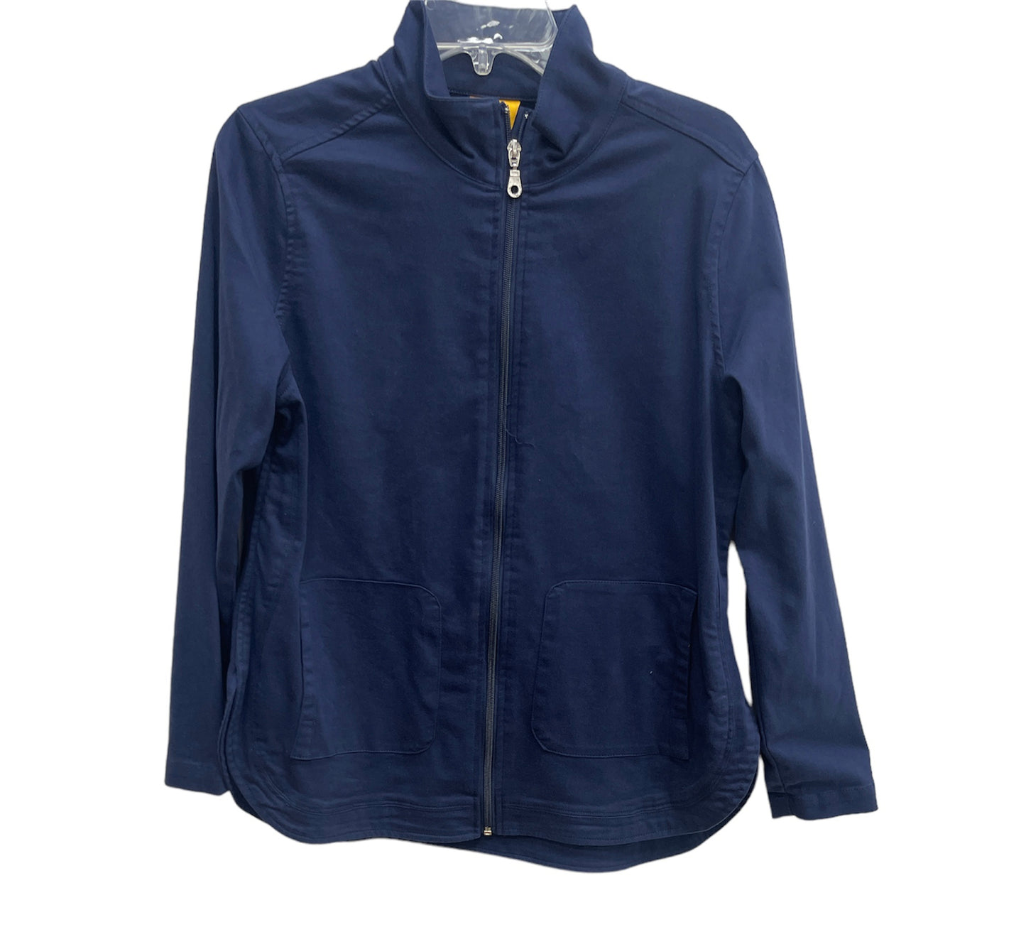 Soft hand Twill Stand Collar Zip Front Jacket