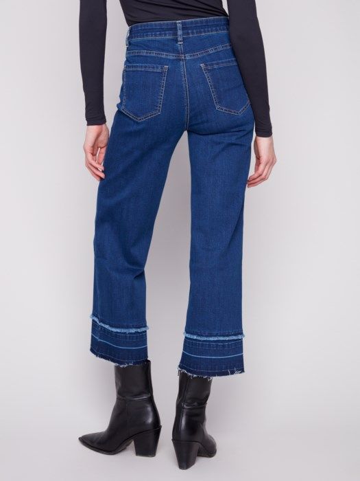 Charlie B Cropped Flare Leg Jeans