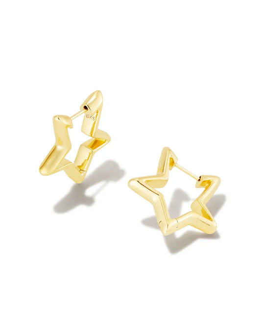 Star Huggie Earrings