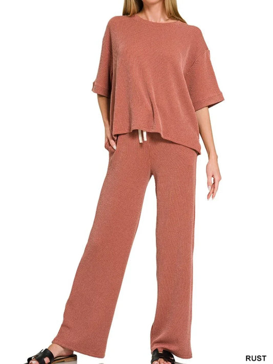 Ribbed Relaxed Pant