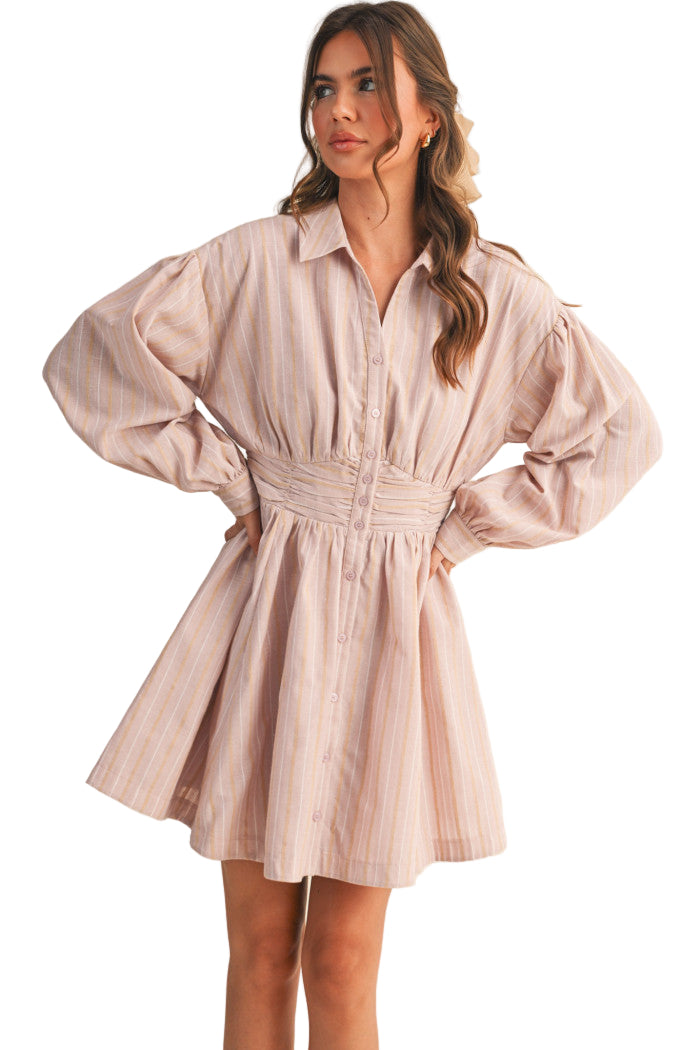 Blush Multi Stripe Dress