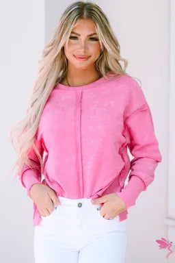 Pink Edged Sweatshirt