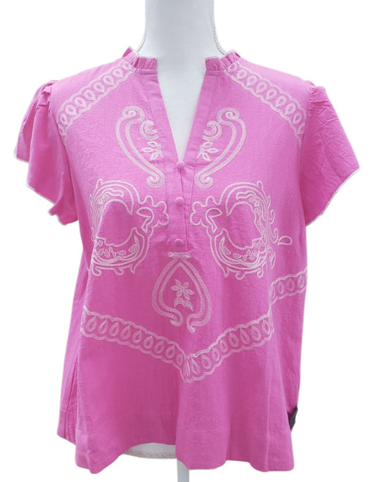 Boho Chic Embroidered Shirt