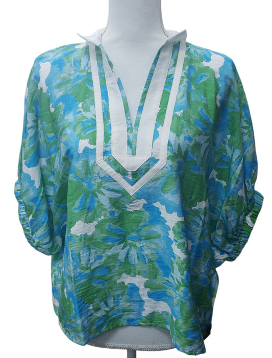 Floral printed dolman top