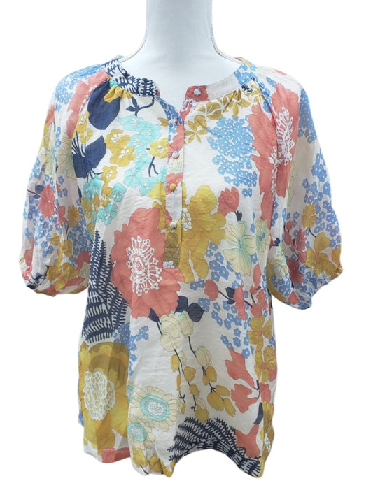 Floral Print Button Down Top