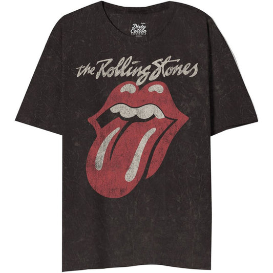 The Rolling Stones Tongue Lips Logo Vintage T-shirt by Dirty Cotton Scoundrels