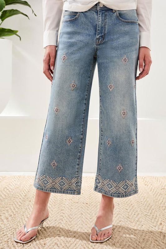 Audrey Embroidered Jean