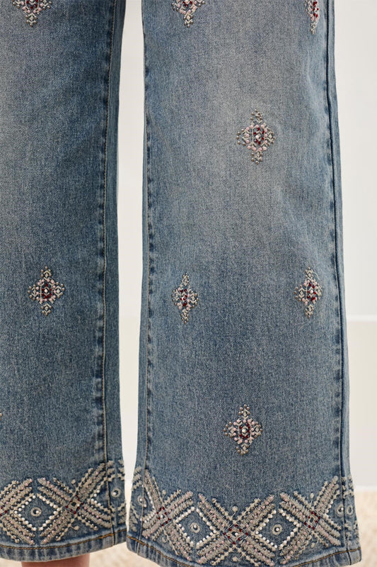 Audrey Embroidered Jean