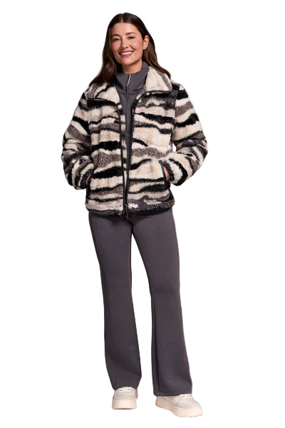 Tribal Fuzzy Camo Zip-Up Puffer Jacket