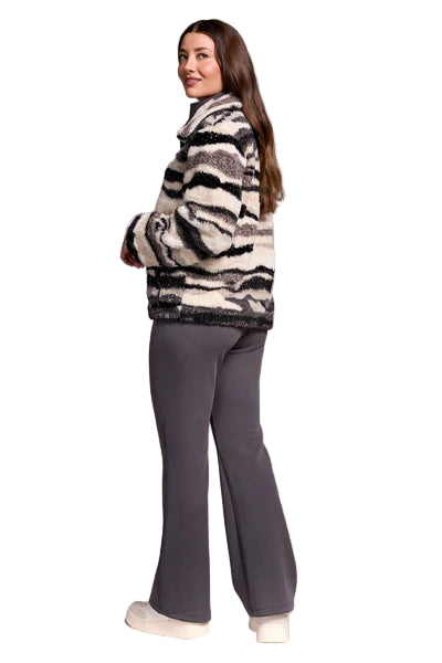 Tribal Fuzzy Camo Zip-Up Puffer Jacket