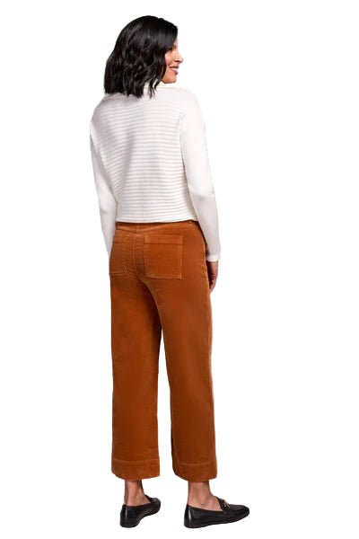 Tribal Soft Stretch Cordoroy High Rise Ankle Pant