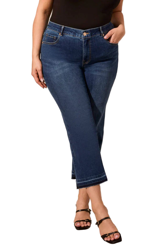 Tribal Micro Flare Crop Jeans