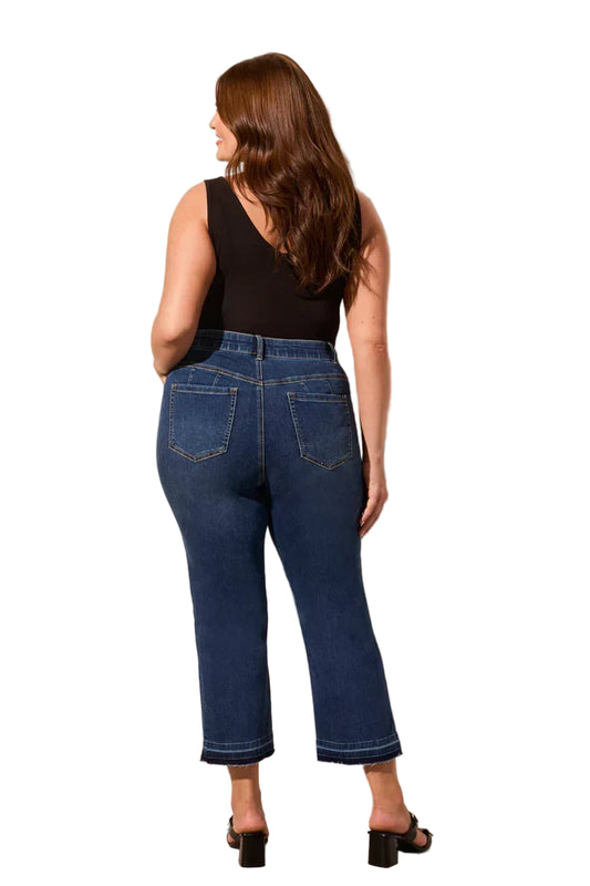 Tribal Micro Flare Crop Jeans