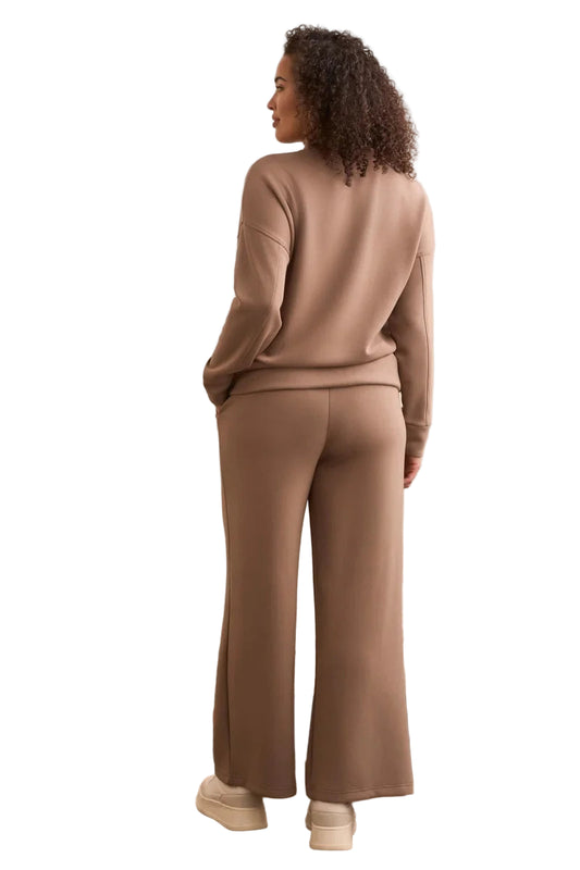 Tribal Techno Lux Drop Shoulder Funnel Neck Knit Top