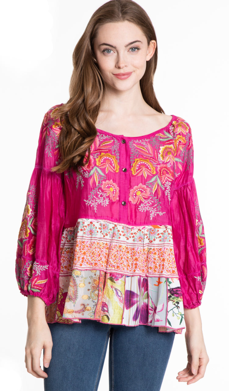 Multi-color flower shirt