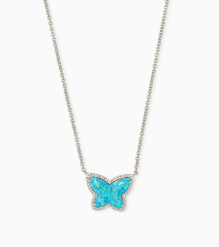 Lillia Butterfly Silver Pendant Necklace