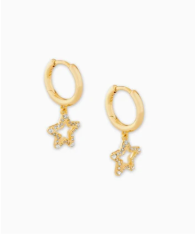 Jae Star Gold Huggie Earrings