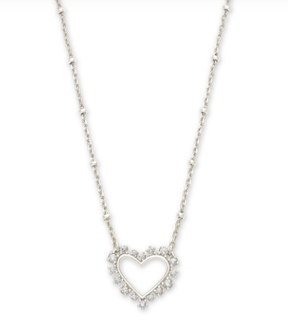Ari Silver Heart Pendant Necklace