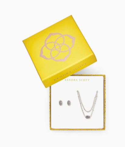 Emilie Multi Strand Necklace & Earrings Gift Set