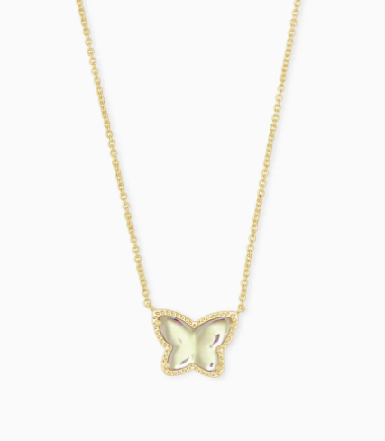 Lillia Butterfly Gold Pendant Necklace